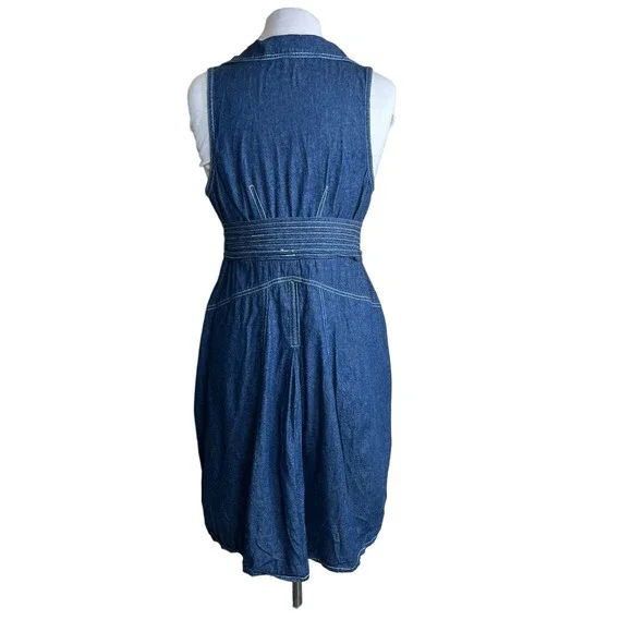 Denim Midi Dress - Picture 2 of 9